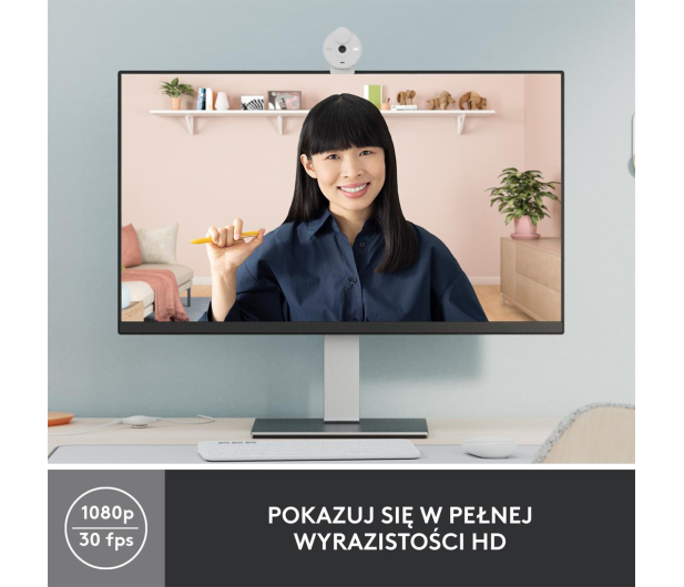 Logitech Brio 300 biały - 1110355 - zdjęcie 7